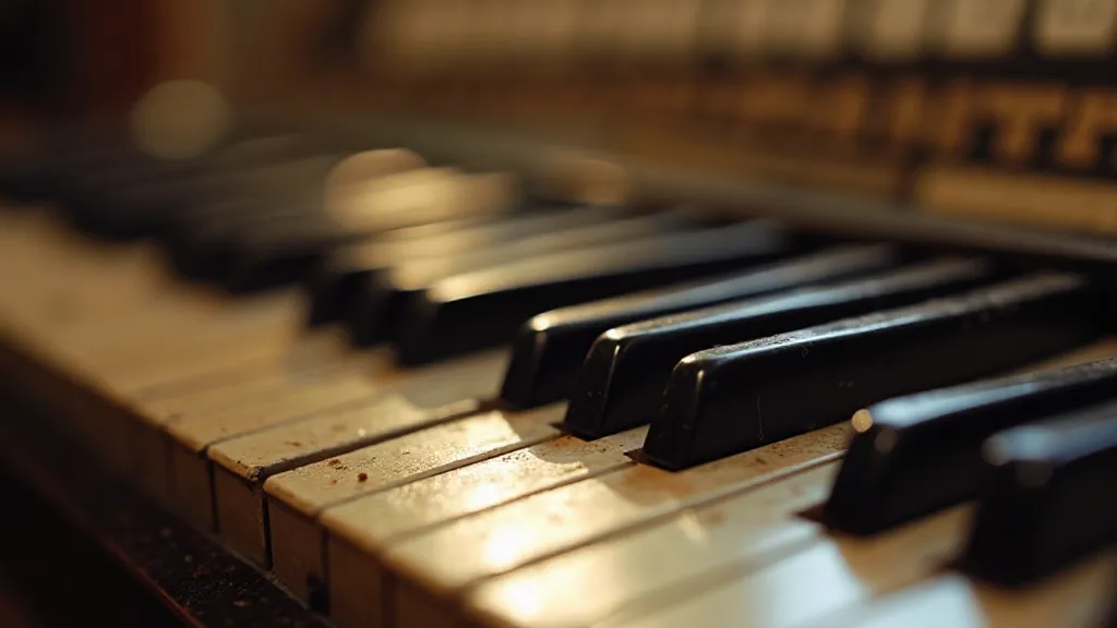 Antique accordion keys