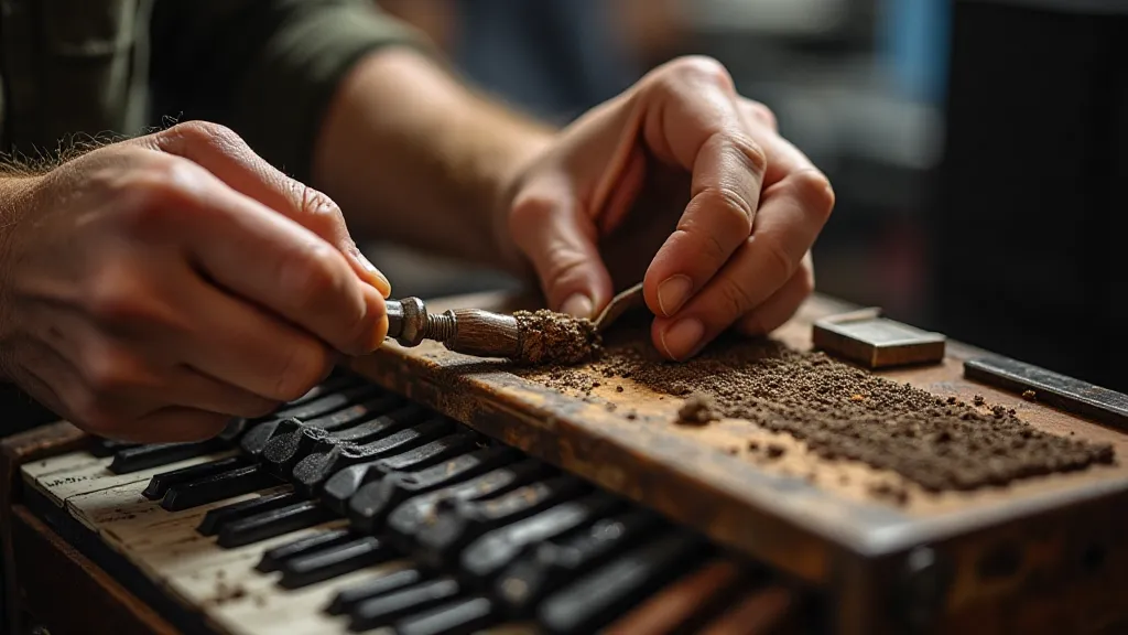 Accordion repair in progress