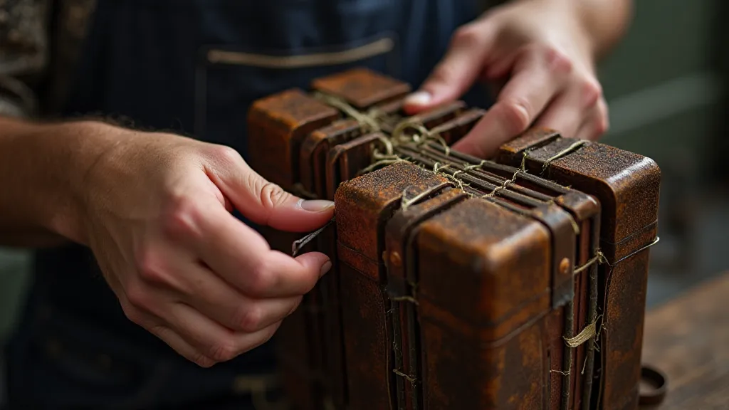 Accordion repair in progress