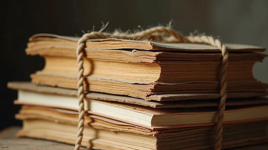 Stack of manuscripts representing traditional publishing.