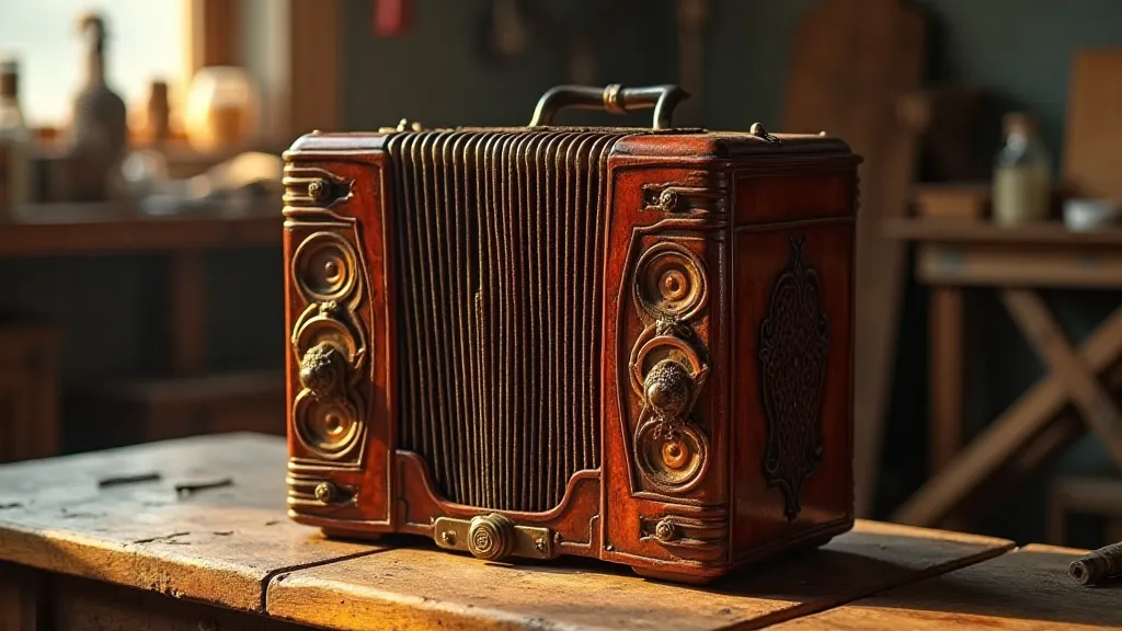 Restored antique accordion